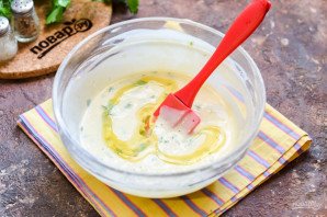 Блины на кефире с зеленью Блины на кефире с зеленью