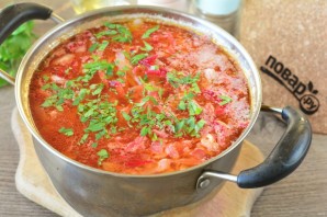 Борщ с яблоками