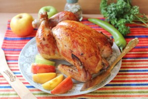 Бройлер в духовке целиком