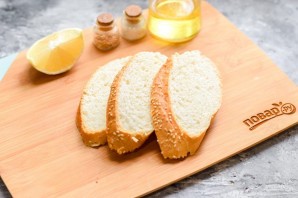 Брускетта с авокадо и креветками Брускетта с авокадо и креветками