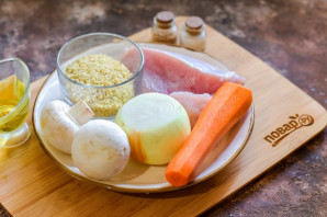 Булгур с индейкой и овощами Булгур с индейкой и овощами