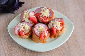 Бутерброды "Ленивая пицца"