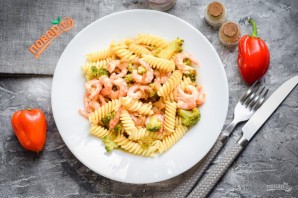 Диетическая паста с креветками Диетическая паста с креветками