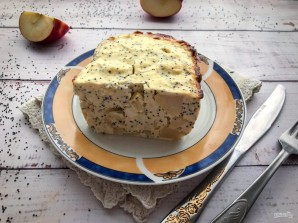Диетическая творожная запеканка с яблоками Диетическая творожная запеканка с яблоками