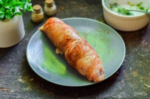 Диетический рулет из куриной грудки