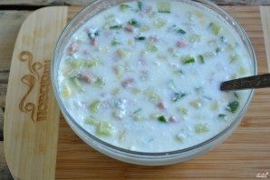 Холодный суп на кефире