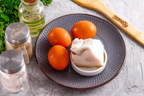 Яичница со шкварками