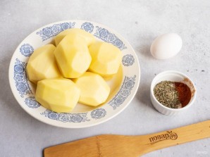 Картофель фри с яичным белком в духовке