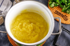 Картофельная запеканка с печенью трески