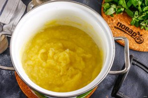 Картофельная запеканка с печенью трески