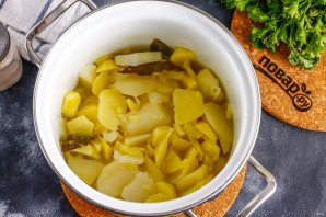 Картофельная запеканка с печенью трески