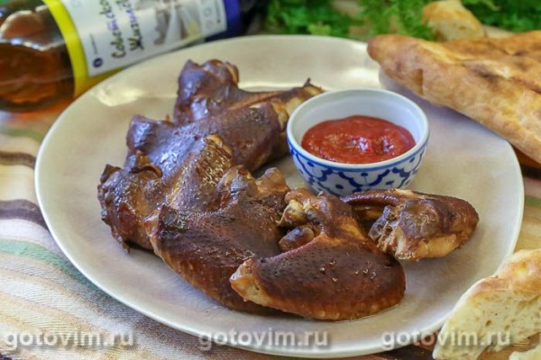 Копчение куриных крылышек Копчение куриных крылышек