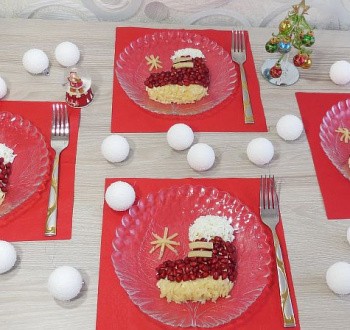 Красивый порционный салат на новый год 2021 Красивый порционный салат на новый год 2021