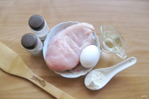 Куриное филе в белковом кляре