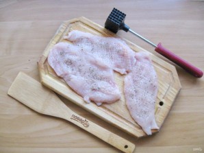 Куриное филе в белковом кляре