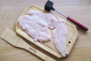 Куриное филе в белковом кляре