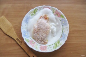 Куриное филе в белковом кляре
