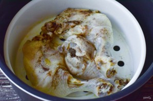 Куриные окорочка в пароварке