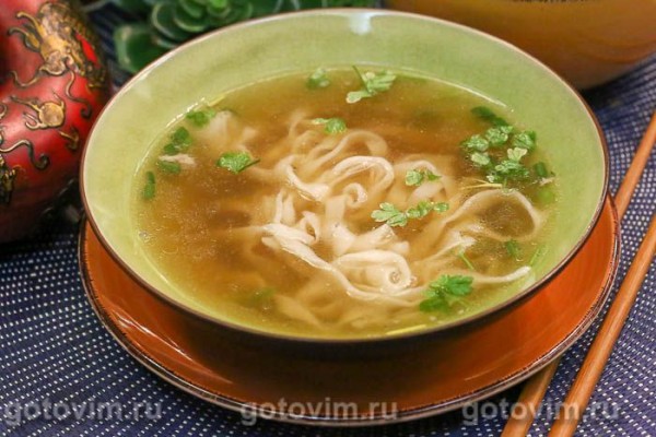 Куриный суп с лапшой рамен Куриный суп с лапшой рамен