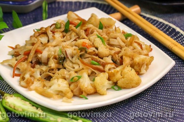 Лапша рамен с цветной капустой Лапша рамен с цветной капустой