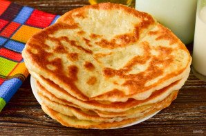 Лепешки "Как у бабушки" на сковороде Лепешки "Как у бабушки" на сковороде