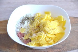 Лезгинский пирог с мясом и картофелем