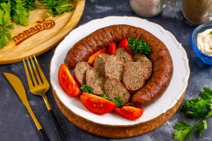 Ливерная колбаса из куриных потрохов