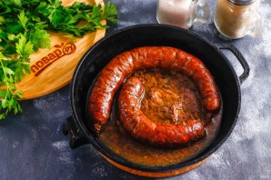 Ливерная колбаса из куриных потрохов