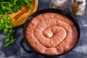 Ливерная колбаса из куриных потрохов