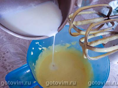 Миндальный торт с заварным кремом