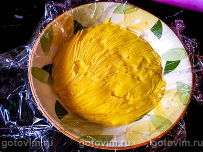 Миндальный торт с заварным кремом