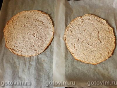 Миндальный торт с заварным кремом