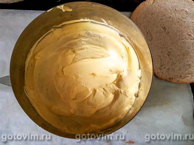 Миндальный торт с заварным кремом