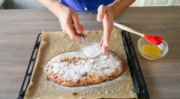 Немецкий рождественский штоллен, пошаговый рецепт с фото