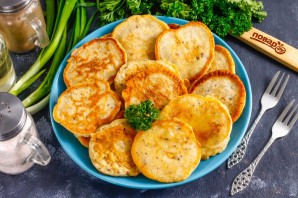 Оладьи из рыбных консервов