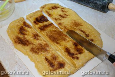 Отрывной тыквенный пирог с корицей и сладкой глазурь