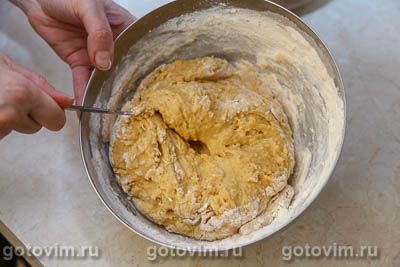 Отрывной тыквенный пирог с корицей и сладкой глазурь