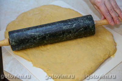 Отрывной тыквенный пирог с корицей и сладкой глазурь