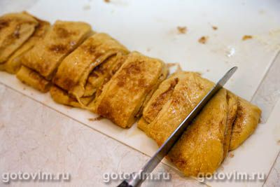 Отрывной тыквенный пирог с корицей и сладкой глазурь