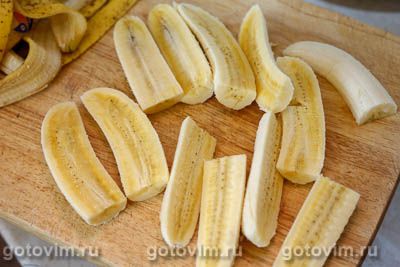 Пирог перевёртыш с бананом и кокосовым тестом Пирог перевёртыш с бананом и кокосовым тестом