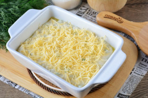 Пирог с сыром и зеленью на кефире