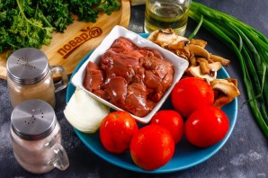 Помидоры фаршированные куриной печенью