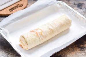 Рулет из лаваша с клубникой и творогом Рулет из лаваша с клубникой и творогом