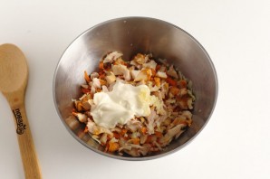 Салат "Любимый" с копченой курицей