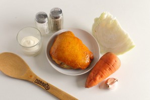 Салат "Любимый" с копченой курицей