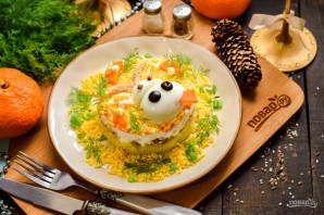 Салат "Мимоза" на Новый год Быка 2021 Салат "Мимоза" на Новый год Быка 2021