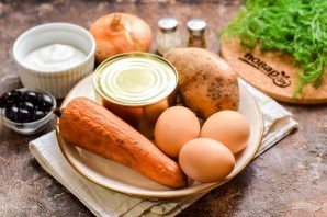 Салат "Мимоза" на Новый год Быка 2021 Салат "Мимоза" на Новый год Быка 2021