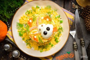 Салат "Мимоза" на Новый год Быка 2021 Салат "Мимоза" на Новый год Быка 2021