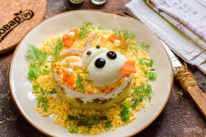 Салат "Мимоза" на Новый год Быка 2021 Салат "Мимоза" на Новый год Быка 2021