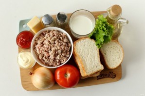 Сэндвич с котлетой